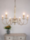 American Country-Style Candle Chandelier, Vintage Japanese-Style Pastoral French-Style European-Style Bedroom Living Room Natural Wood Lighting Fixtures
