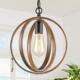 American Country Ball Solid Wood Chandelier Restaurant Kitchen Bedroom Balcony Aisle Corridor French Pastoral Staircase Lamps