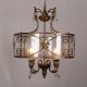 American Retro Chandelier Solid Wood Glass Restaurant Entrance Entrance Lighting French Country Pastoral Aisle Balcony Tea Room