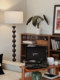 Floor Lamp for Living Room, Solid Wood, American Style, High-End, French Style, Bedroom, Next to Sofa, Vintage Mid-Century Walnut Wood, Ambiance Light