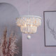 French Wooden Beads Bedroom Chandelier Children's Room Cloakroom Bohemian White Retro Living Room Lamp Dining Room Ceiling Lamp