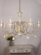 French Medieval Pastoral Style Chandelier Mediterranean Nordic American Retro Lamp Gold Carving Villa Hotel Lighting