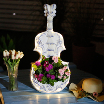 Creative Eu Style Outdoor Patio Flower Pots Decoration Pendulum retro Solar Balcony Garden Landscape Terrace Arrangement