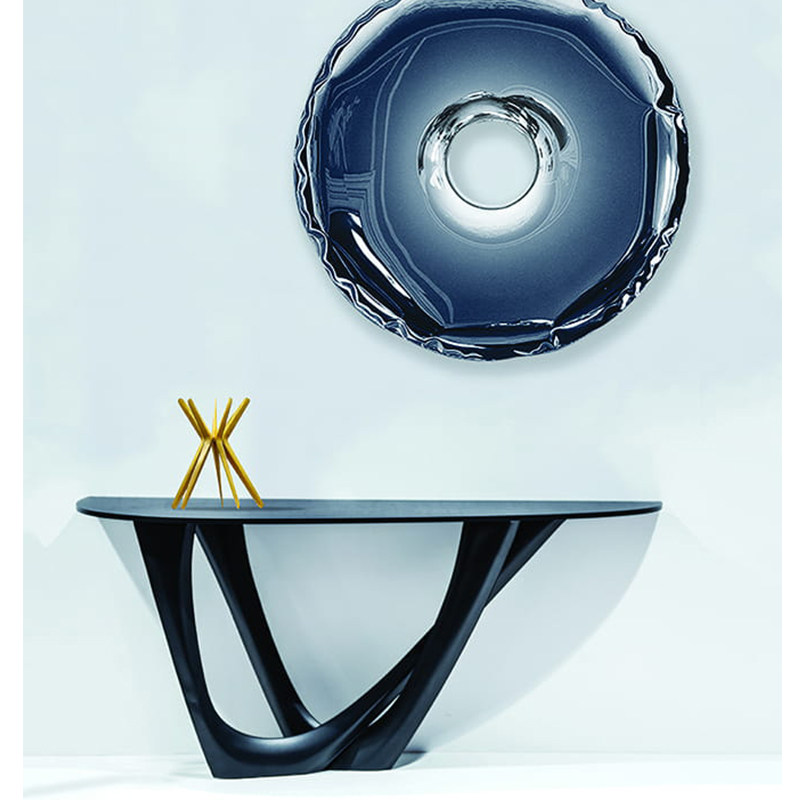 Nordic designer Electroplating Genguantai Home Veranda aisle Silence Wind brief Side Several Living Room Hotel Alien Table-Taobao