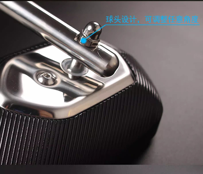 Pedal motorcycle Qianjiang QJMOTOR Hong 125 rearview mirror convex mirror spherical large field of view modified mirror accessories