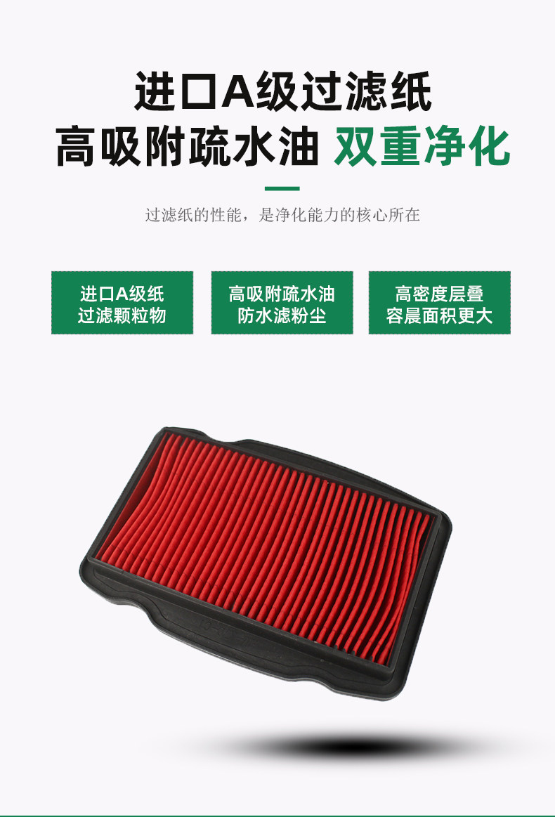 New Continent Motorcycle Storm Eye Warhawk CBF190R X TR Air Filter Air Filter Element Filter Accessories