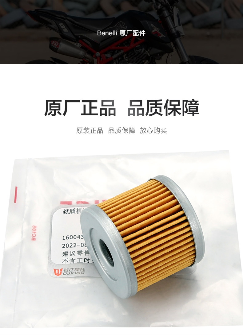Original QJMOTOR Qianjiang flash 150 chase 150 oil filter element machine filter QJ150-2N-31B filter