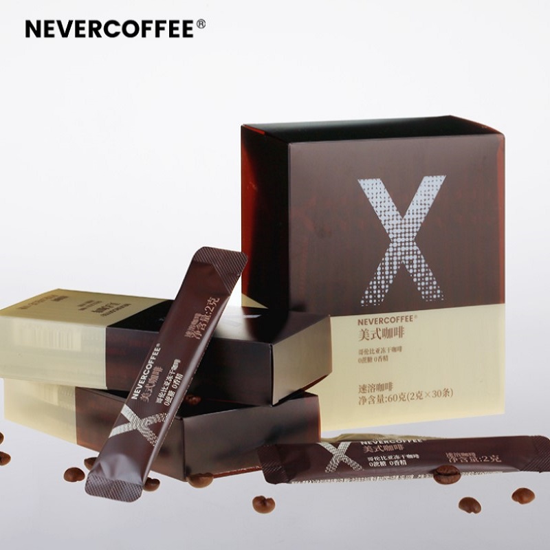 nevercoffee速溶咖啡冻干美式即溶提神饮料10条装