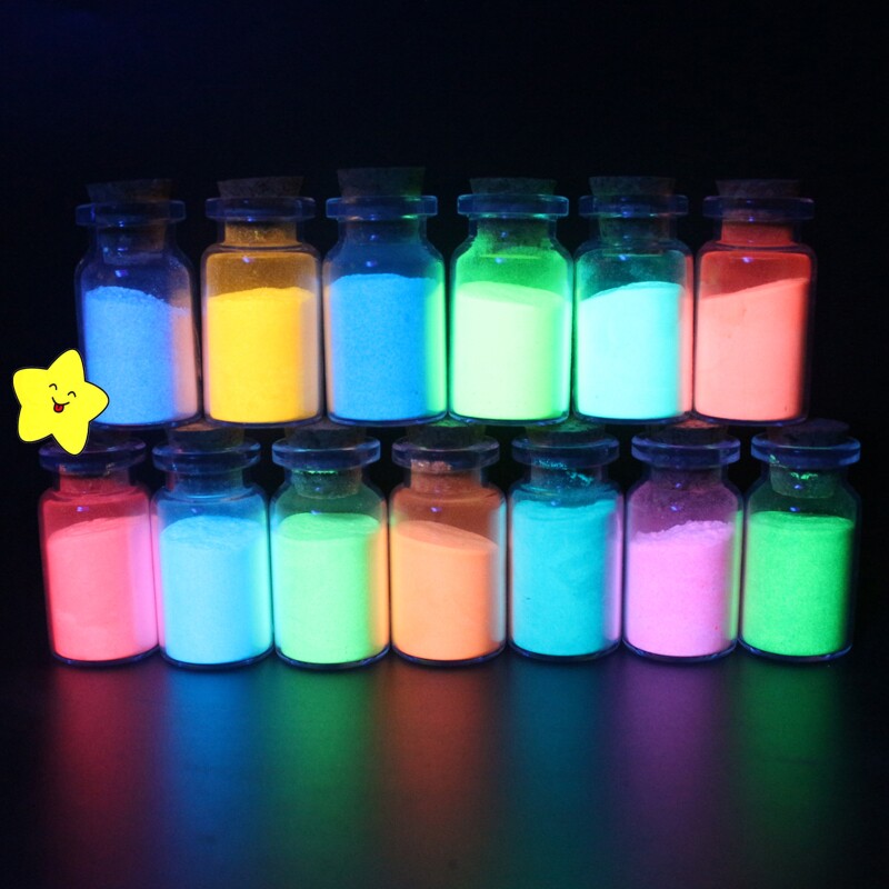 Long-lasting luminous powder fluorescent powder wishing bottle luminous powder DIY crystal glue star bottle luminous paint with luminous powder
