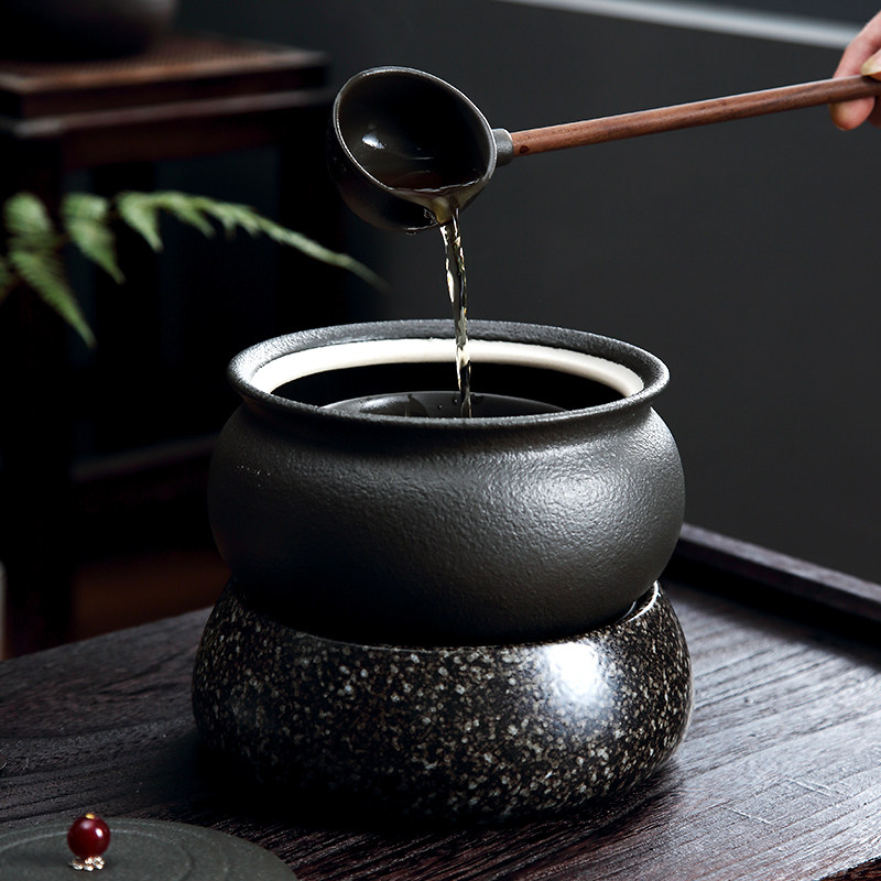 Taukang volcanic stone cooking tea equipment set black tea cooking tea oven cooking ceramic tea pot cooking teapot warm tea