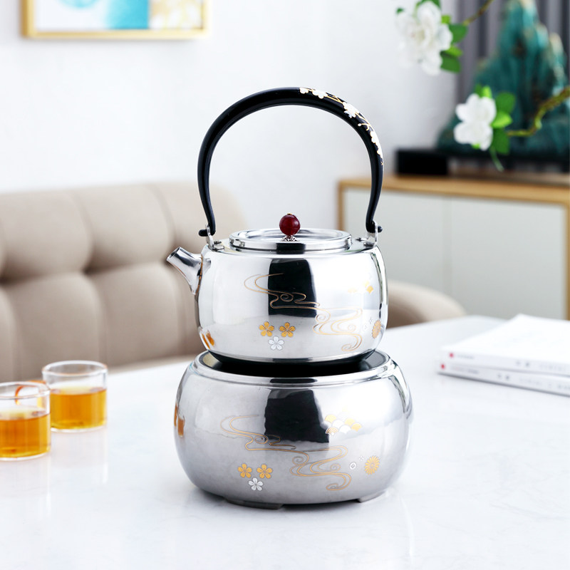 Pintaotang cherry blossom black crystal furnace tea furnace