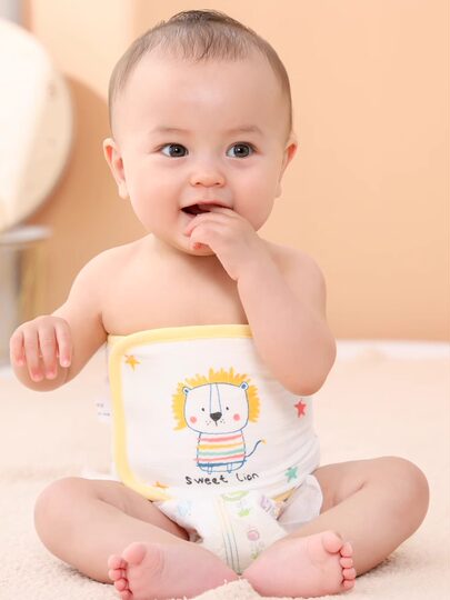 Protector de vientre para bebé, banda para el vientre para recién nacidos de primavera y otoño, protector para el vientre, protector del cordón umbilical de algodón puro, protector de banda para el vientre para bebé, artefacto anti-frío