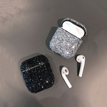 EVENSHOW luxury flash diamond Air Pods pro Bluetooth headset case iPhone 12 generation storage box protective case
