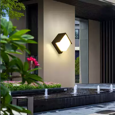 Outdoor wall lamp entrance hall aisle staircase induction wall lamp courtyard gate balcony outdoor waterproof wall lamp
