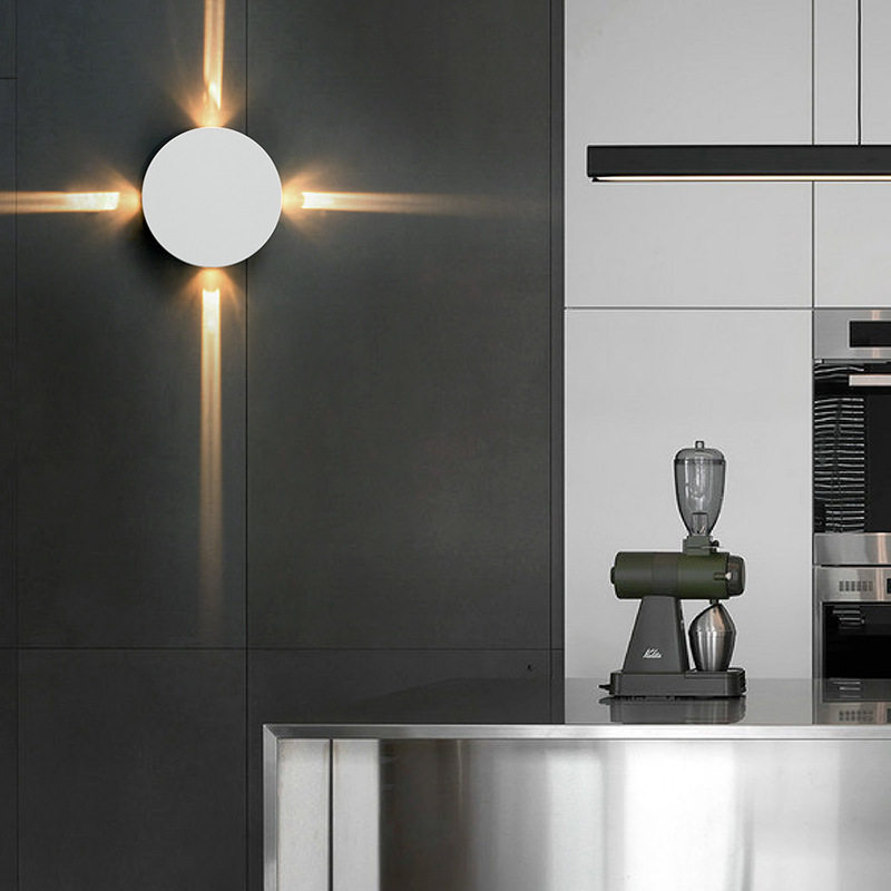 Led cross light effect wall lamp gangway balcony decorative light indoor headboard projection lamp living room modern minimalist creativity