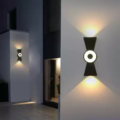 led waterproof outdoor wall lamp garden lamp simple modern creative entrance living room aisle background wall lamp