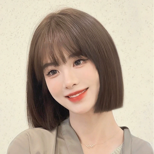 WIG True Lognship Natural короткие волосы лето -один устойчивой Bobo Head Full лысый комплект, полный парика