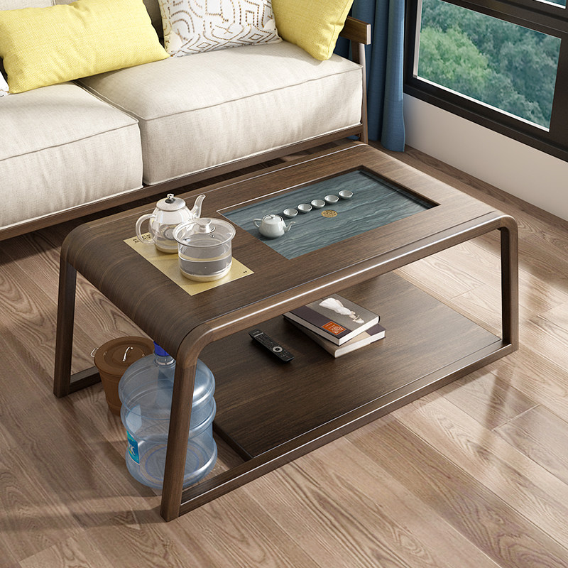 Tea table tea table tea-making room Home extremely simple solid wood Easy Gongfu Tea Several tea stands for a simple modern dwarf tea table