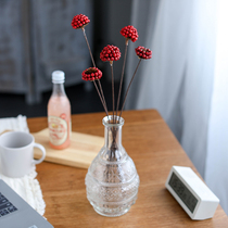 HandicraftArt Dry Flowers Natural Plants HouseHouseHousehold Software Flower Room Decoration Sweet Red Bean Flower Ball