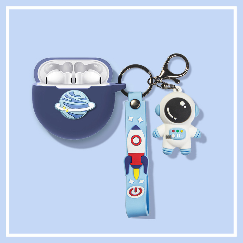 Suitable for Huawei freebuds 4 protective sleeves new anti-fall Huawei Freebuds4 Bluetooth headphone silicone softshell creative cartoon buds4 headphone cover charging box barn male and female