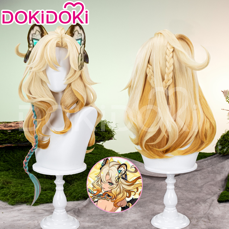 Dokidoki In-Stock Genshin Impact Nata Xinhongniang Cosplay Wig with Pre-Tied Braids Dokidoki In-Stock Genshin Impact Nata Xinhongniang Cosplay Wig with Pre-Tied Braids