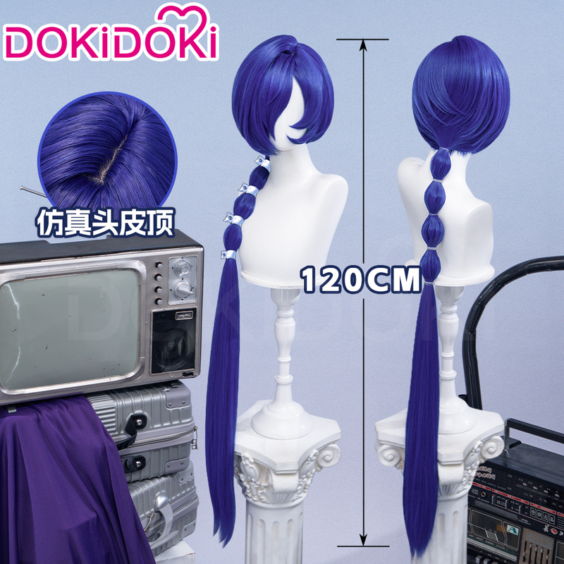 Dokidoki In-Stock Absolute Zero Promia Cosplay Wig 120cm Side Part Scalp Top Special Color Adjustment Dokidoki In-Stock Absolute Zero Promia Cosplay Wig 120cm Side Part Scalp Top Special Color Adjustment