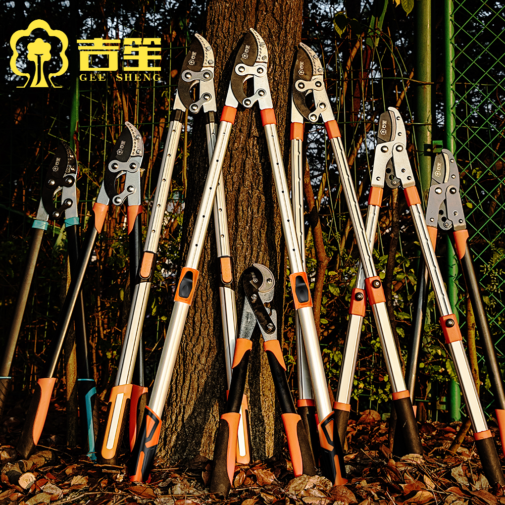 Jisheng fruit tree pruning scissors high branch garden labor-saving scissors pruning shears tree scissors strong thick branch shears strong shears - Taobao