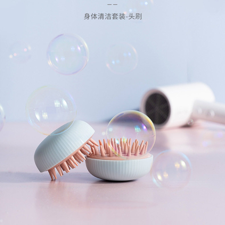 Wash Head Brush Head Massage Brush Men Wash Hair Silicone Brushes Lady Head Grip Adult Child Washers