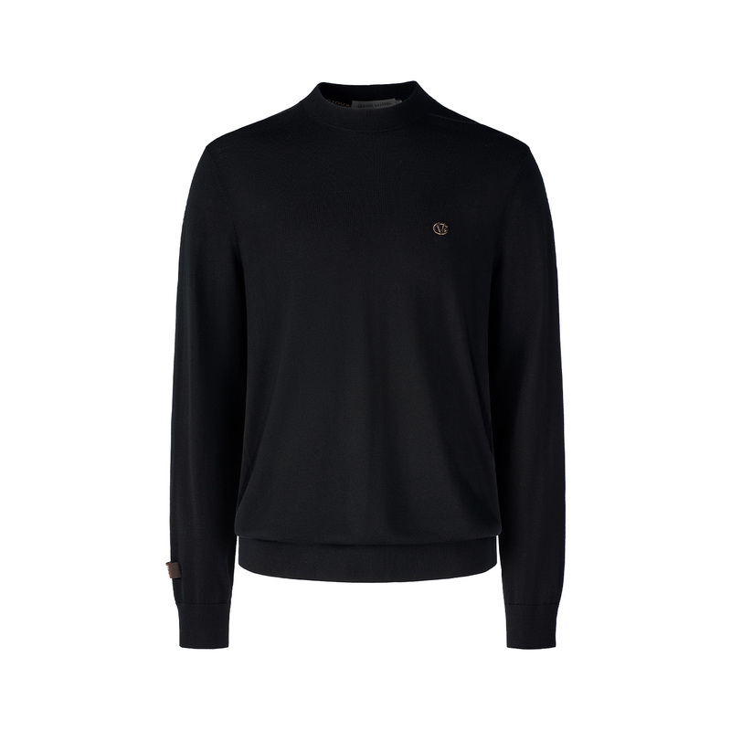 Giovanni Valentino Spring and Autumn All-Wool Knitwear Men's Casual Loose Half-Turtleneck Long-Sleeved Knitwear