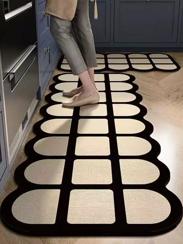 Нескользящий водонепроницаемый стираемый ковер для домашнего использования, хорошо впитывает воду