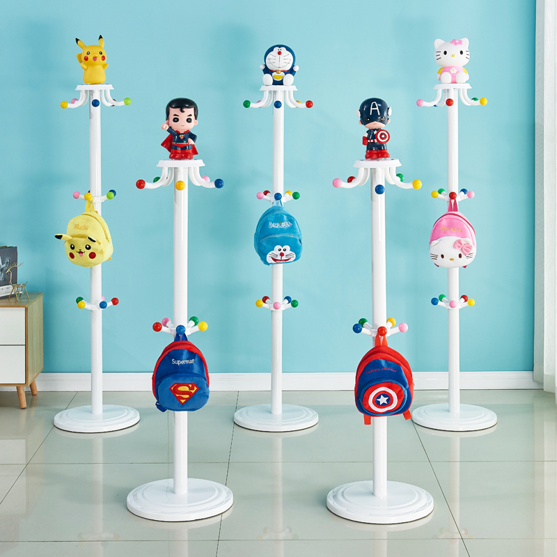 Children's Clothes Rack Floor-Standing Bedroom Cartoon Cute Clothes Rack Simple Modern Household Coat Rack Simple Clothes Rack
