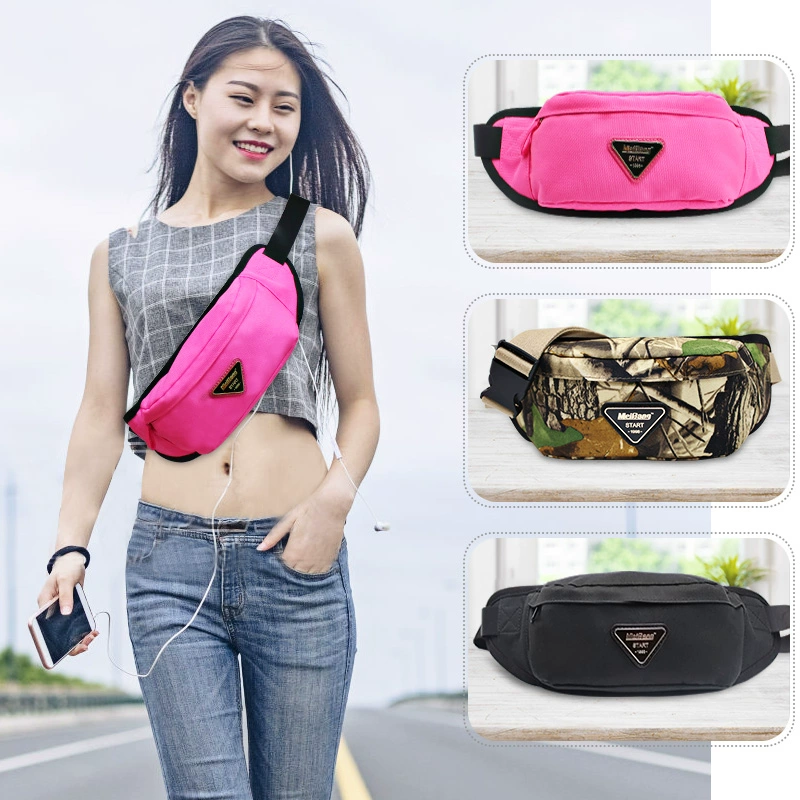 MEIBANG thương hiệu thủy triều nam và nữ thể thao đa chức năng chạy túi thời trang sinh viên thời trang hoang dã ngoài trời giải trí túi ngực - Túi
