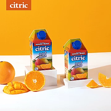 Citric喜趣客进口nfc纯果汁500ml*4瓶装