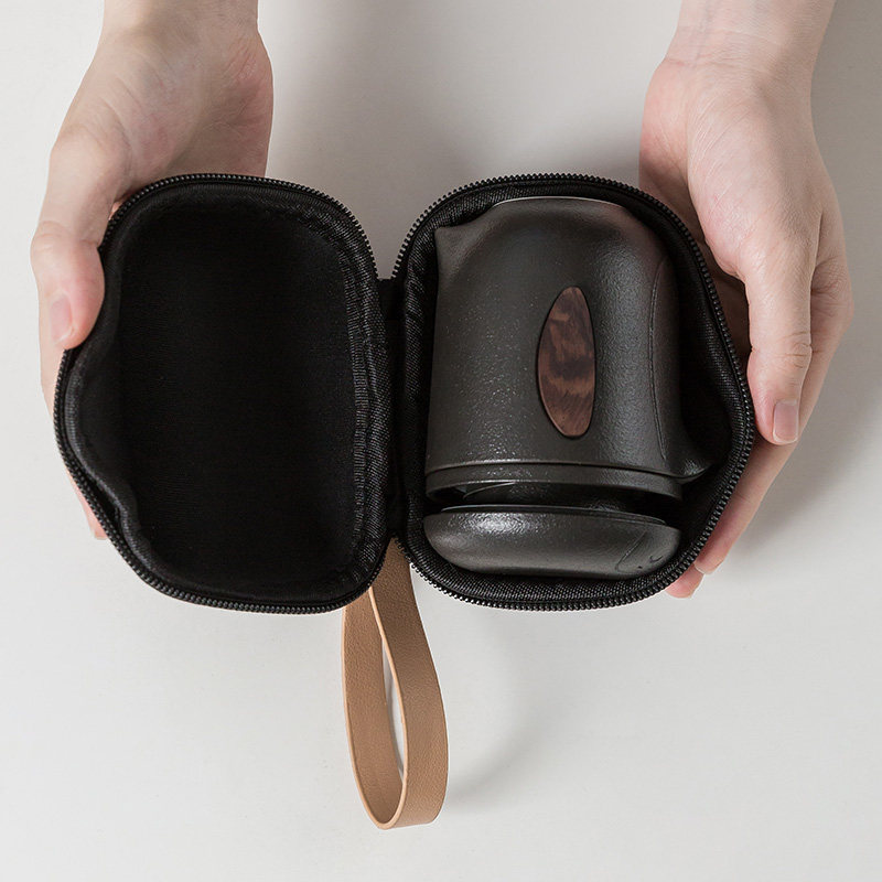 Inch Porcelain Quick Cup One Pot Three Cups Portable Bag Travel Tea Set Office Tea Cup Ceramic Simple Teapot