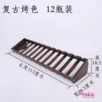 Ретро -гриль -цвет двенадцать бутылок
