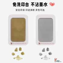 Pets Hand footprints Remembrance of dogs Paw Prints Commemorative Photo Frame Pendulum kittens Cat Paw Print Clay Diy Gifts free of ink printing