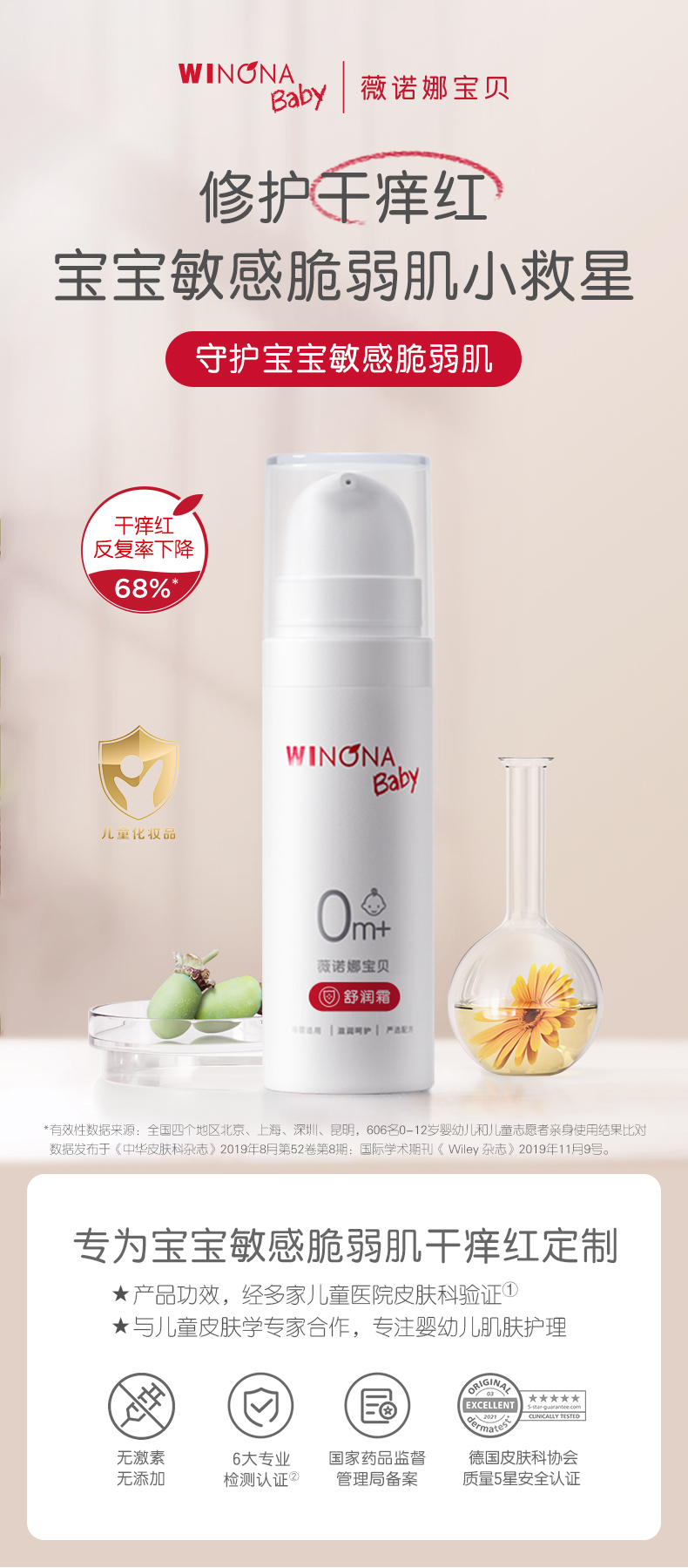 Winona baby 薇诺娜宝贝 舒润滋养霜 15g 天猫优惠券折后¥9.9包邮(¥29.9-20)