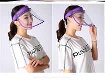  Protective mask Transparent full-face hood windproof lady eye protection sunshade motorcycle sunscreen goggles cycling cover head