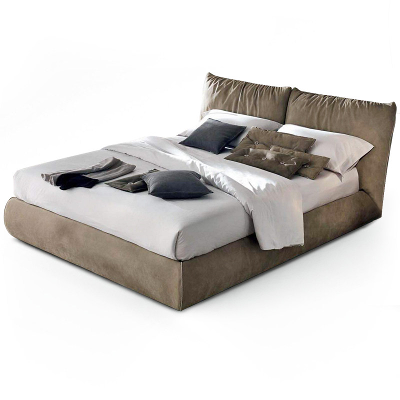 Tech bunk bed light extravagant modern Italian style extremely minimalist soft bag ins wind 1 8 m master bedroom with double bed Nordic cloth art bed