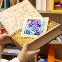 Flip creative book box handmade carton packaging box Korean gift box storage box birthday Valentines Day gift box