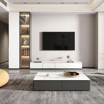 TV cabinet combination wall cabinet modern minimalist bookcase wine cabinet integrated wall storage cabinet living room suspended TV cabinet