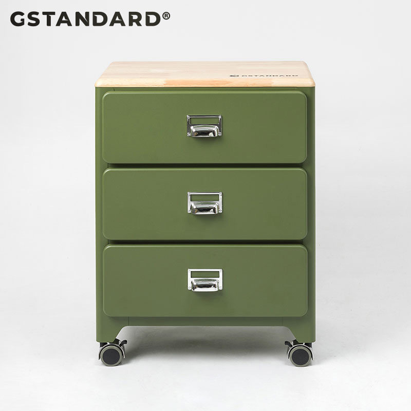 Новый продукт Gstandard designer ins шкаф для хранения на тележке многофункциональный трехслойный комод в японском стиле с отверстиями для подвешивания Изображение 1