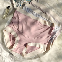 Pregnant womens underwear Summer thin section No-marks Modell pregnancy Early Large-size high waist tosterone mid-term shorts head