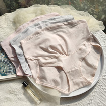 Pregnant womans underwear pure cotton female high waist toabdominal gestation mid-stage Large-size early medium breathable shorts head