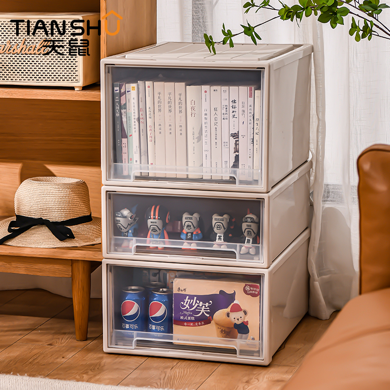 Sky Mouse drawer containing box large number containing cabinet day style containing box with wheel clothes finishing box plastic transparent