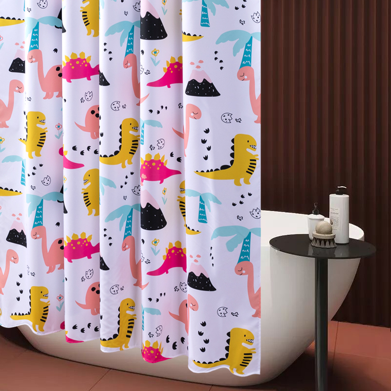 Magnetic shower curtain set non-hole dressing room bathroom partition shower curtain waterproof cloth anti-mold thickening curtain Japan
