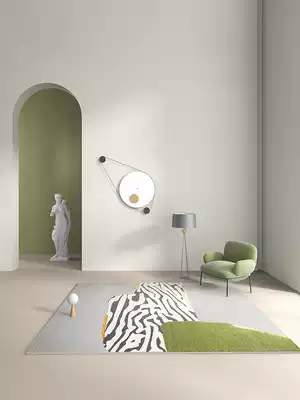 One blanket one painting modern simple light luxury living room carpet Nordic bedroom bedside cloakroom coffee table blanket thickened