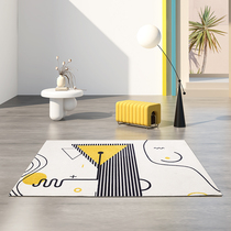 One blanket One painting Original design Memphis geometric lines Nordic carpet Bedroom living room Coffee table blanket Bedside blanket