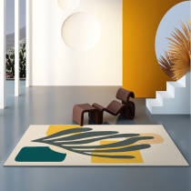 (One blanket one painting)Original design Nordic light luxury abstract art Bedroom carpet Living room coffee table mat INS wind