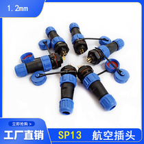 Waterproof Aviation Plug Wire Socket Male Butt SP13 2 Core 3 Core 4 Core 5 Core 6 Core Connector
